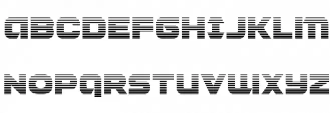 Jeebra Gradient Schriftart Groß