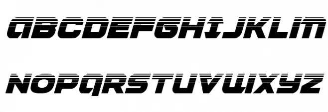 Jeebra Halftone Italic 字体 大写