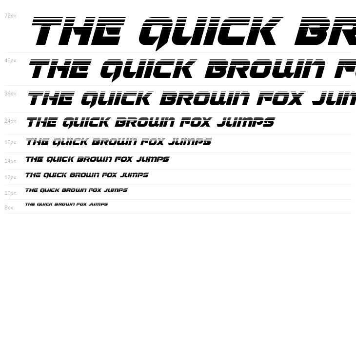 Jeebra Halftone Italic Waterfall