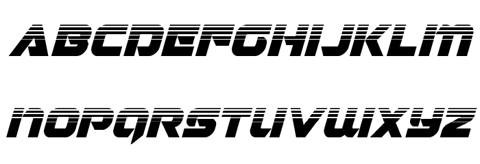 Jeebra Halftone Italic Font LOWERCASE