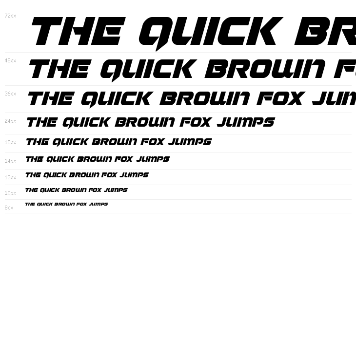 Jeebra Italic Waterfall