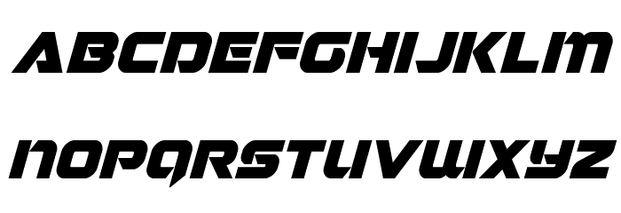 Jeebra Italic Font LOWERCASE