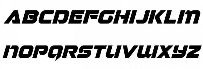 Jeebra Italic फ़ॉन्ट लोअरकेस