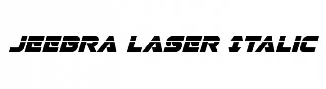 Jeebra Laser Italic  नि: शुल्क फ़ॉन्ट्स डाउनलोड