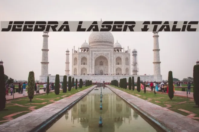 Jeebra Laser Italic Example 3