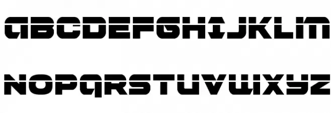 Jeebra Laser Font Litere mari