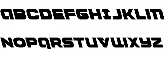Jeebra Leftalic フォント 大文字
