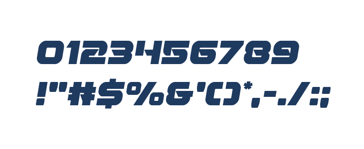 Jeebra Semi-Italic Other Characters