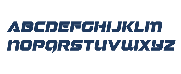 Jeebra Semi-Italic Lowercase