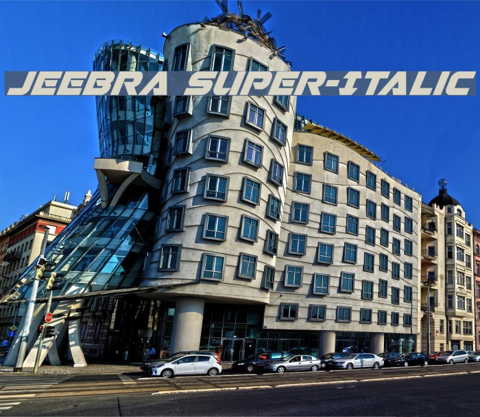 Jeebra Super-Italic Example 1