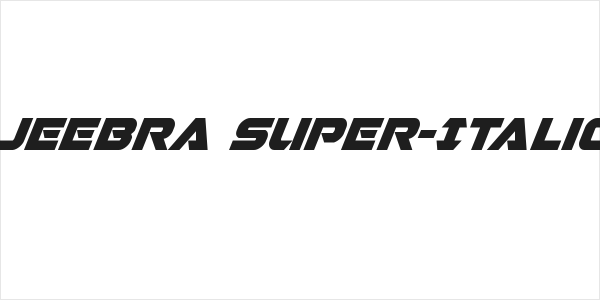 Jeebra Super-Italic Logo