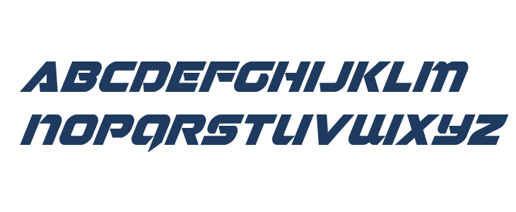 Jeebra Super-Italic Lowercase