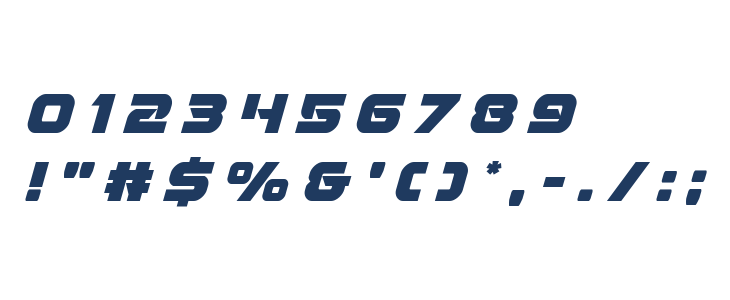 Jeebra Title Italic Other Characters