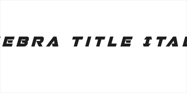 Jeebra Title Italic Logo