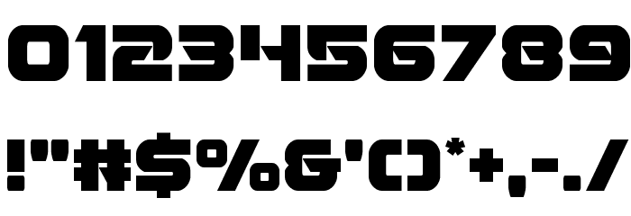 Jeebra Font OTHER CHARS