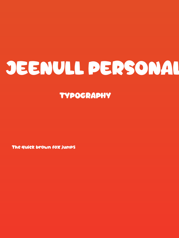 Jeenull Personal Use Poster