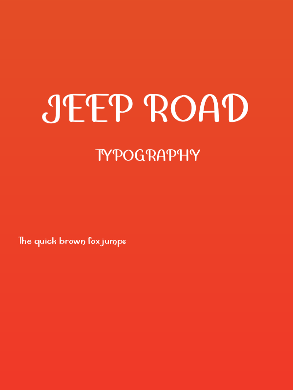Jeep Road Poster
