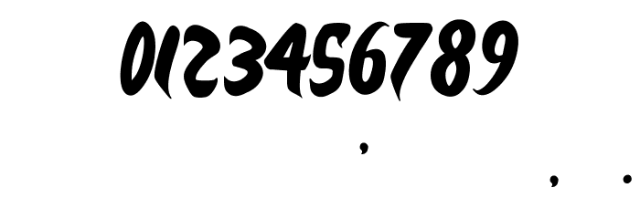 Jeepney Brush Font OTHER CHARS