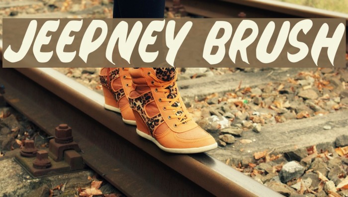 Jeepney Brush Font examples