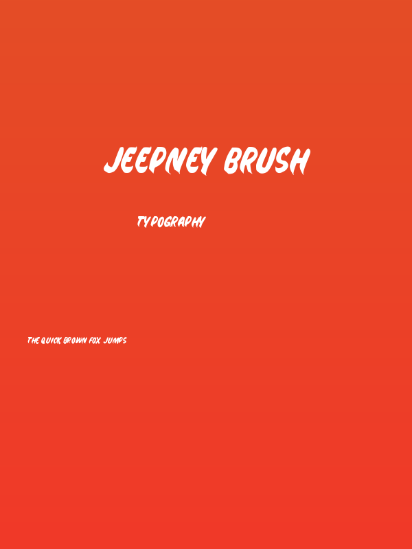 Jeepney Brush Poster