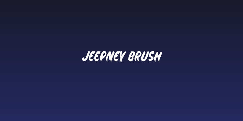 Jeepney Brush Social Header