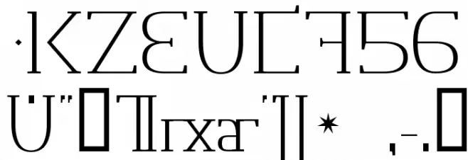 Jeernervaniaan Sribnaki Normal Font OTHER CHARS