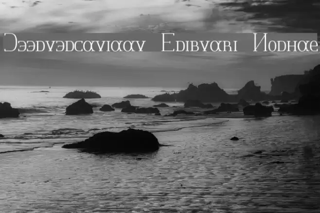 Jeernervaniaan Sribnaki Normal Font examples