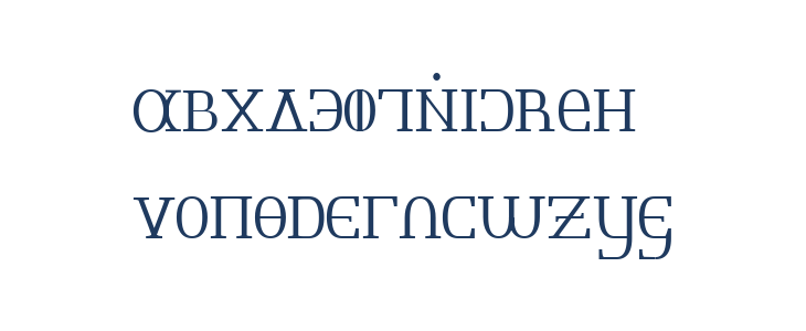 Jeernervaniaan Sribnaki Normal Lowercase