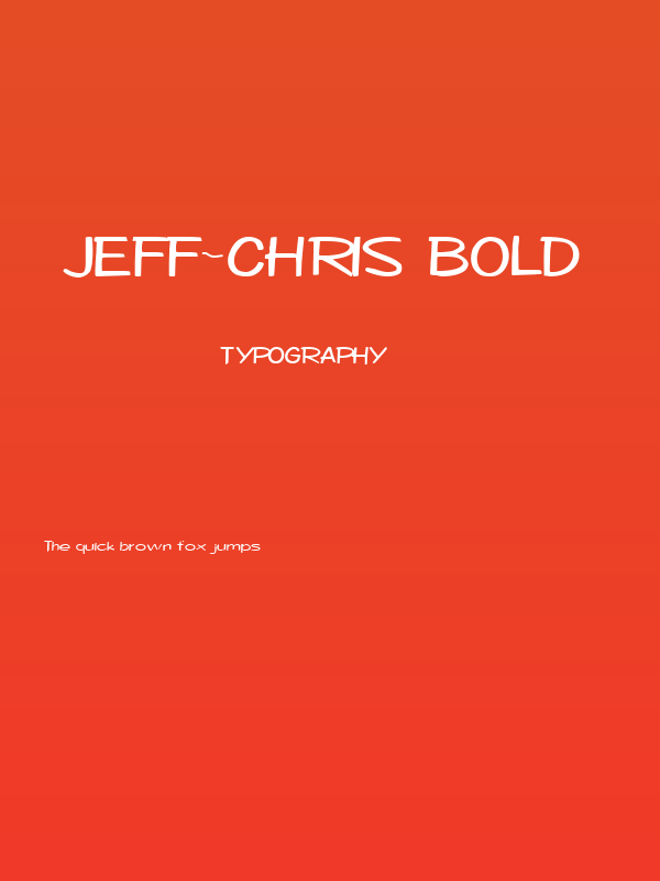 Jeff-Chris Bold Poster