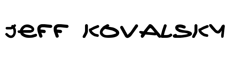 Jeff Kovalsky Font