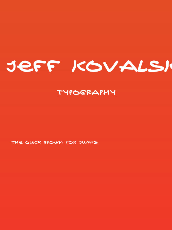 Jeff Kovalsky Poster