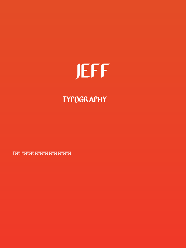 Jeff Poster