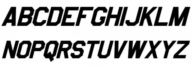 Jefferies Bold Italic Schriftart Groß
