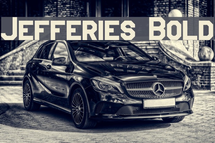 Jefferies Bold Font examples