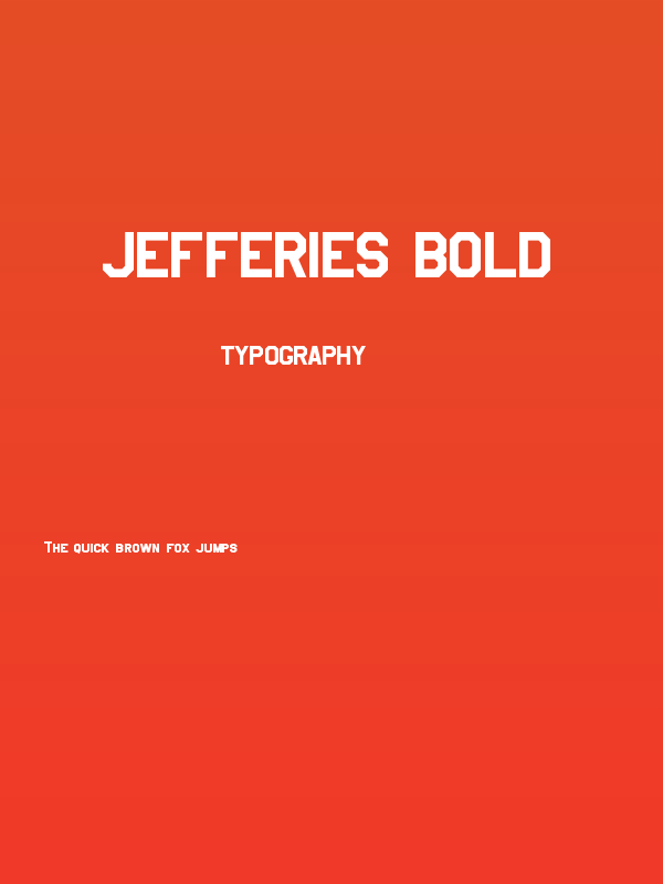 Jefferies Bold Poster