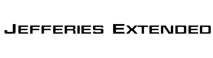 Jefferies Extended Font