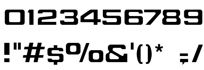 Jefferies Extended Font OTHER CHARS