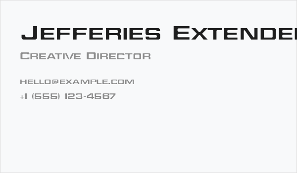 Jefferies Extended Business Card