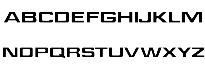 Jefferies Extended Font LOWERCASE