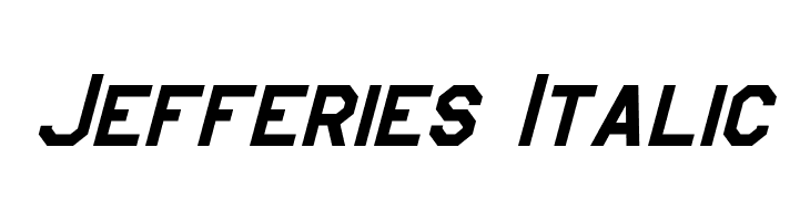 Jefferies Italic  Fuentes Gratis Descargar