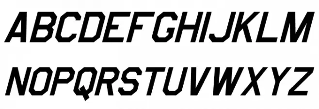 Jefferies Italic Font Litere mari