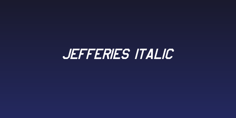 Jefferies Italic Social Header