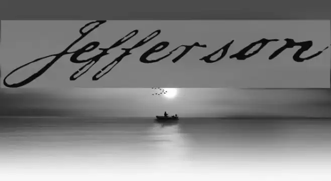 Jefferson フォント examples