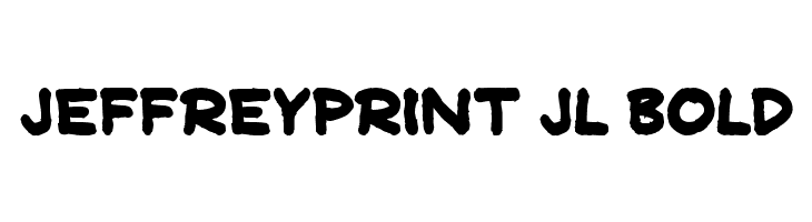 JeffreyPrint JL Bold Font