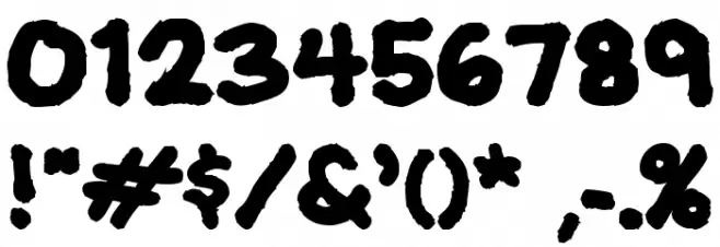 JeffreyPrint JL Bold Font OTHER CHARS