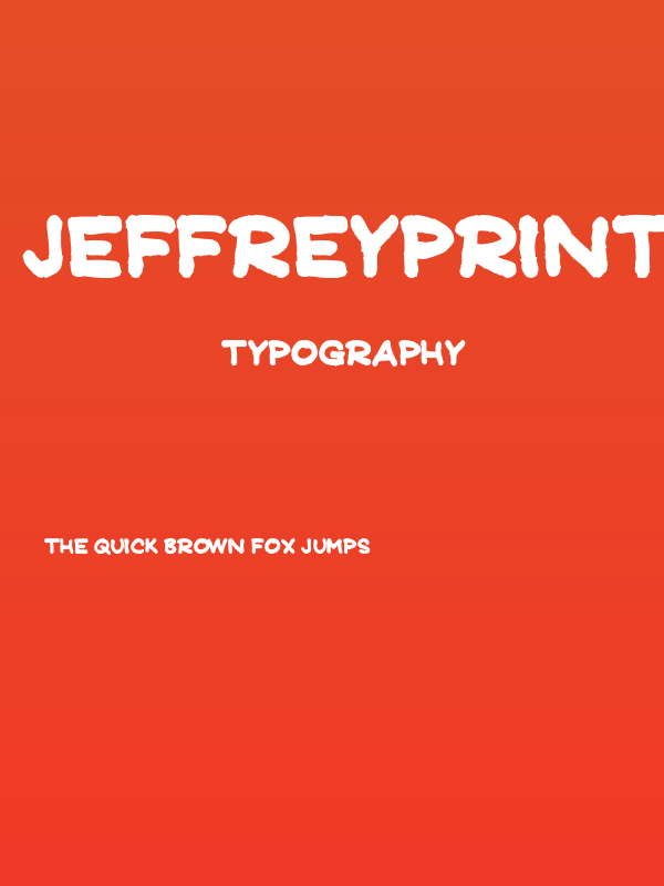 JeffreyPrint JL Bold Poster