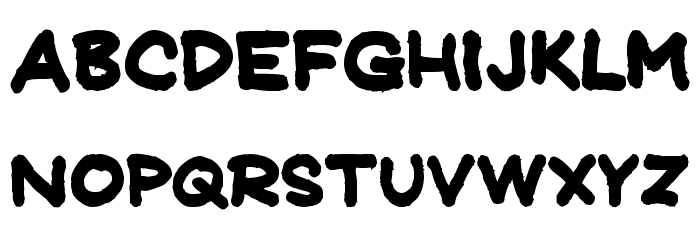 JeffreyPrint JL Bold Font LOWERCASE