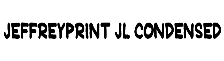 JeffreyPrint JL Condensed Font