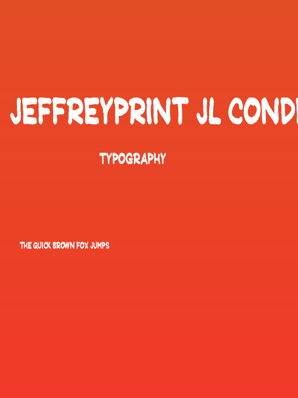 JeffreyPrint JL Condensed Poster