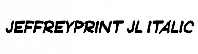 JeffreyPrint JL Italic  baixar fontes gratis
